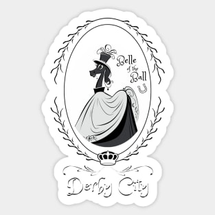 Derby City Collection: Belle of the Ball 2 (Red) Sticker